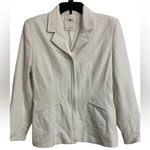 Vertigo‎ Paris L White Cropped Feminine Blazer Jacket